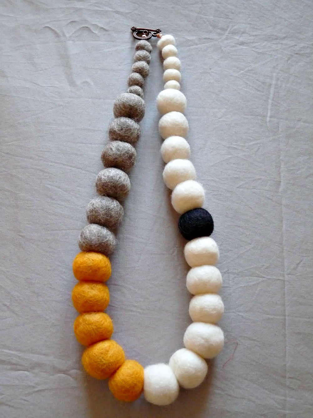DIY Felted Bead Necklace