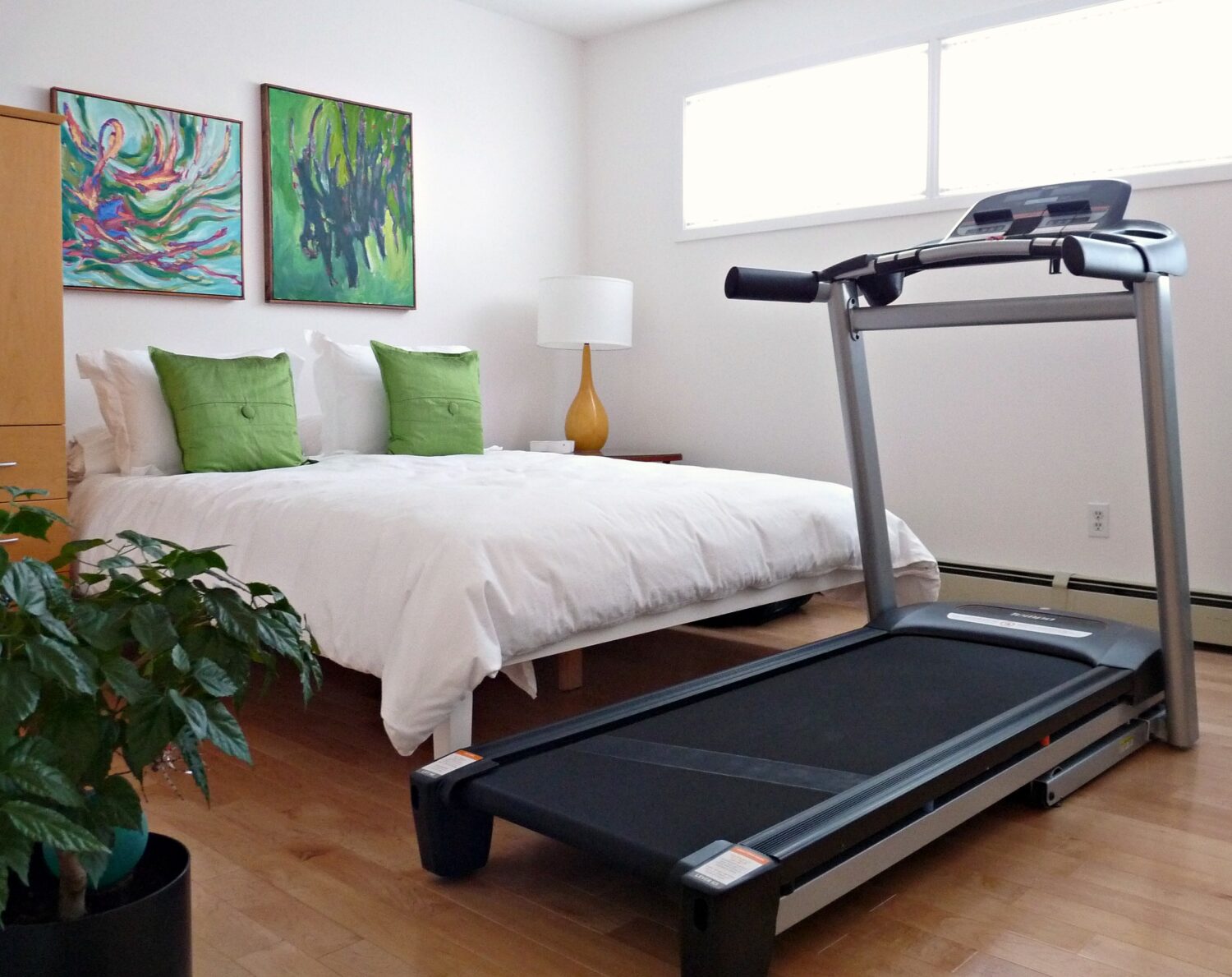 Closet Make-under PLUS Hiding a Treadmill
