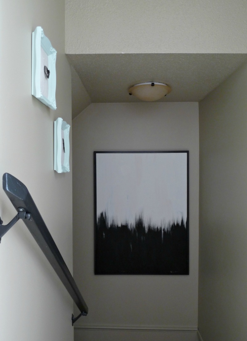 Basement Stairwell Before and After Makeover
