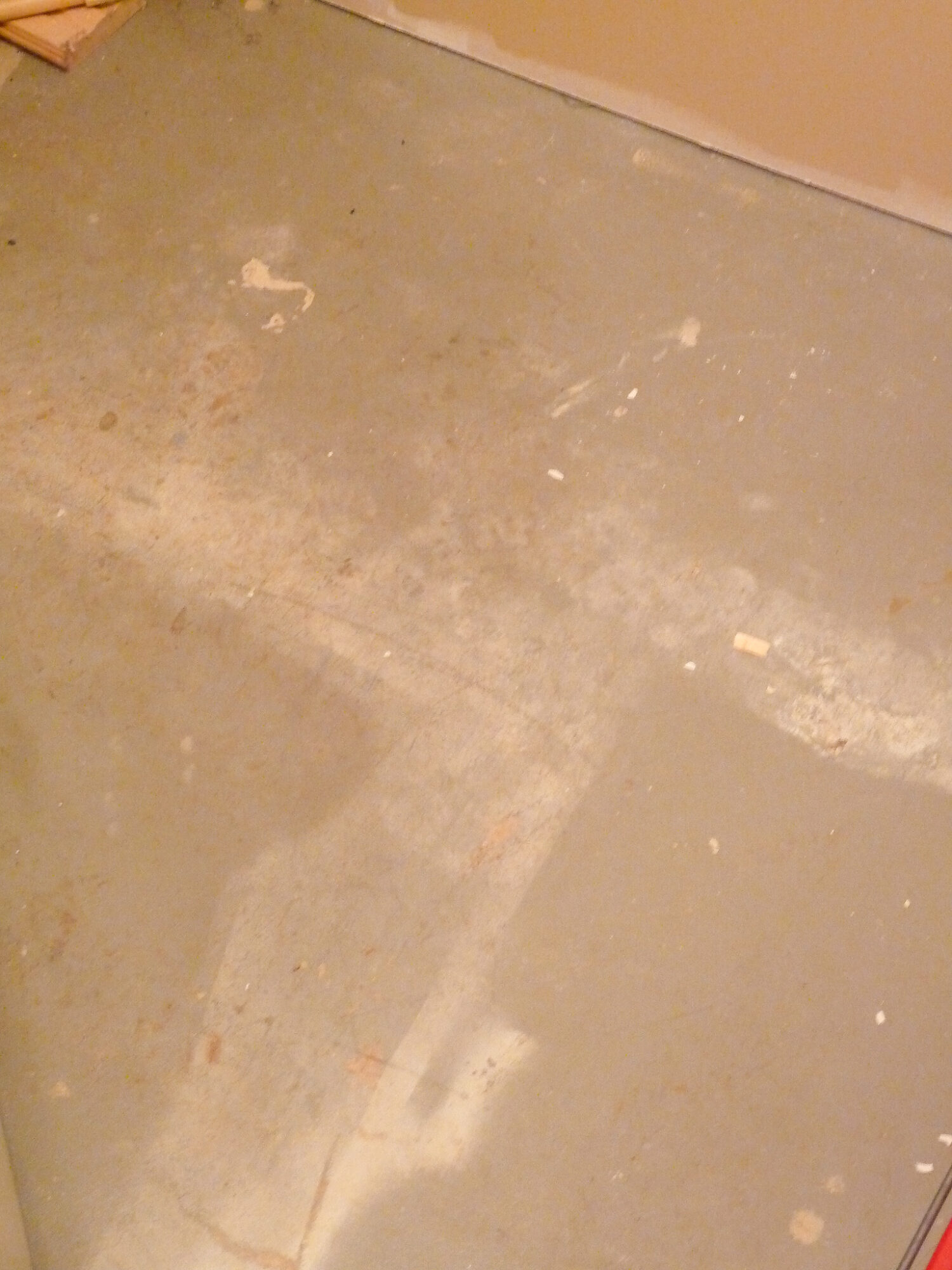 Painting a Concrete Floor - BEFORE