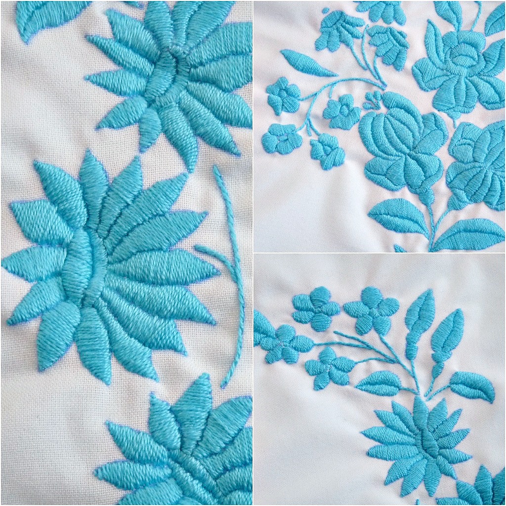 Satin Embroidery Details