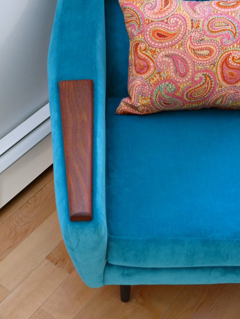 How to Refinish Solid Wood Furniture Legs + Arms