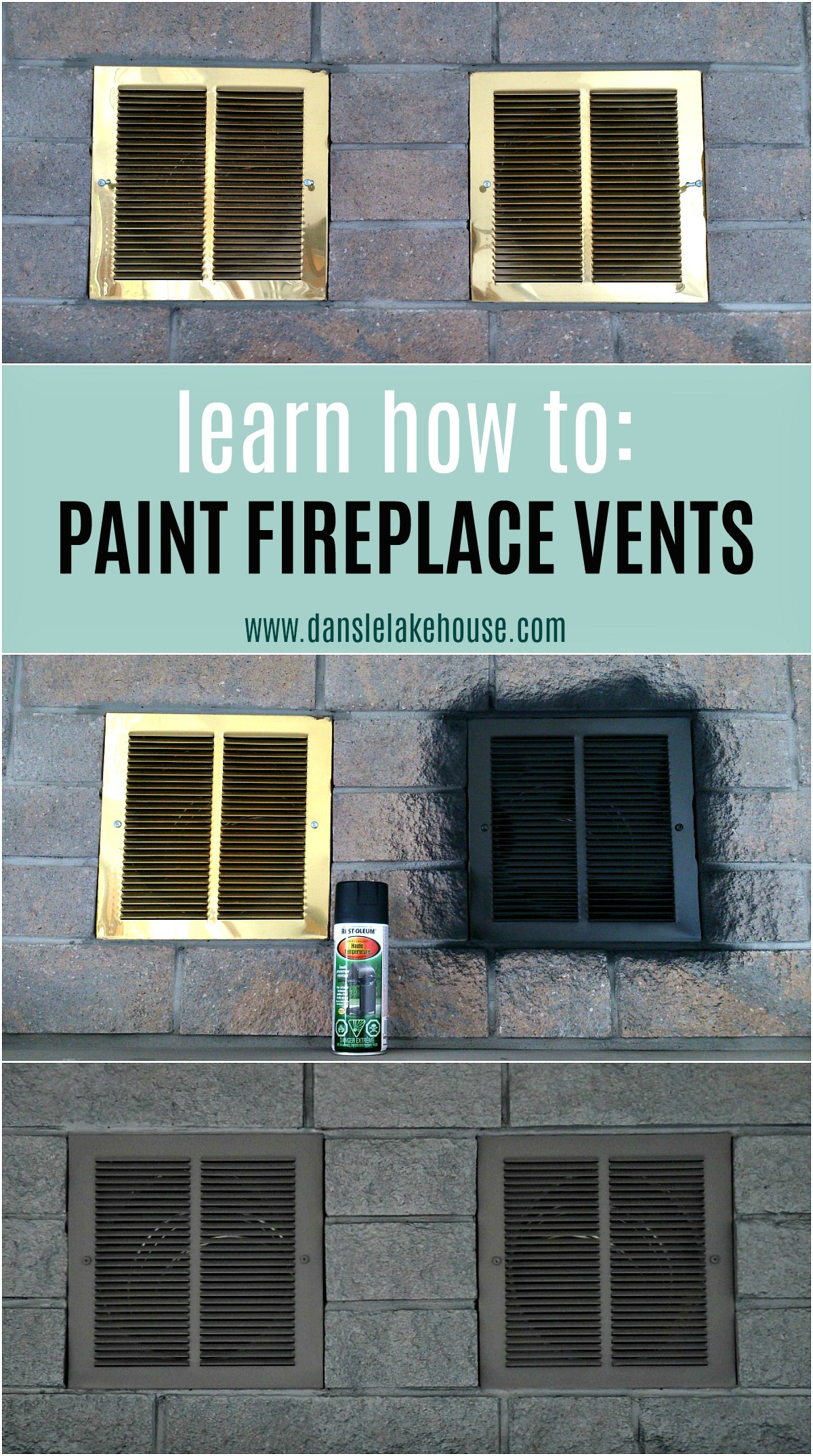Upgrade Your Fireplace on a Budget! Learn How to Paint Fireplace Doors and Vents