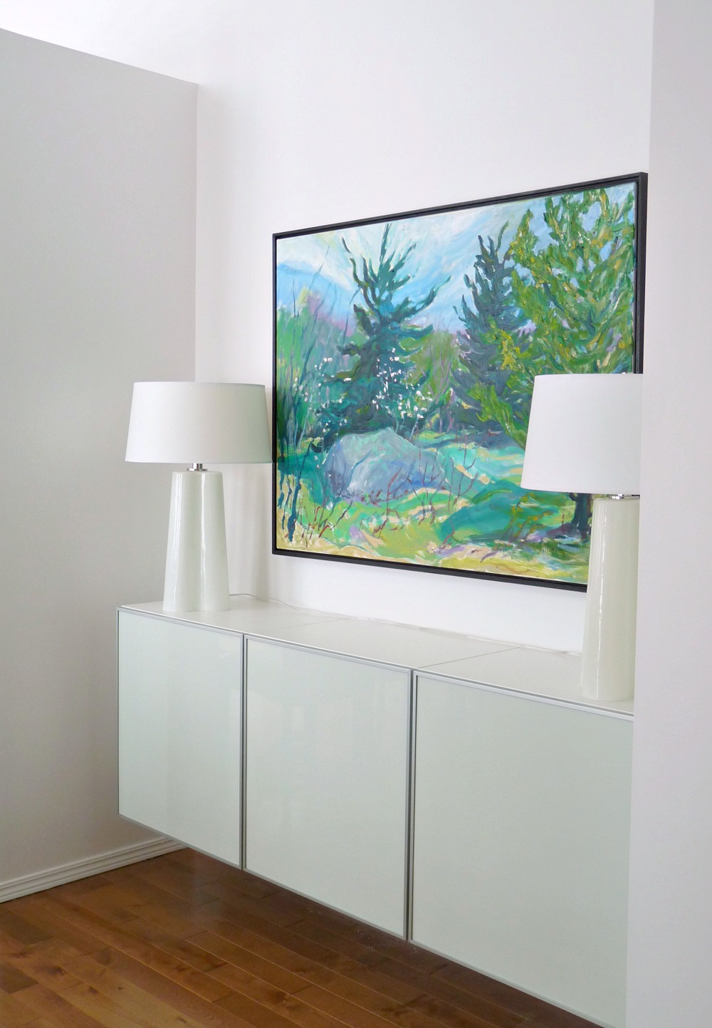 How to Turn Three Ikea Besta Cabinets into a Floating Credenza