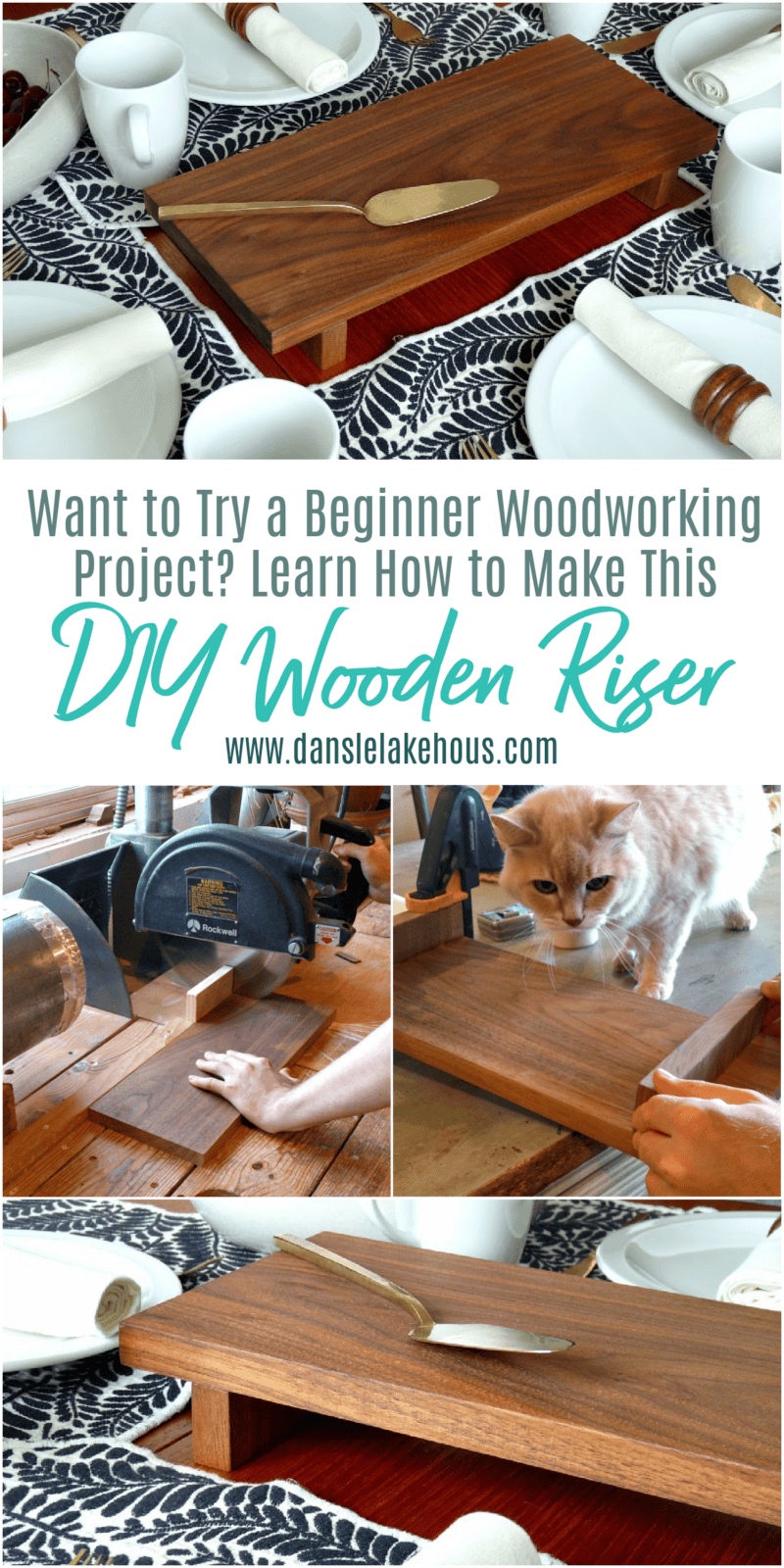 DIY Wooden Riser Tutorial | Dans le Lakehouse