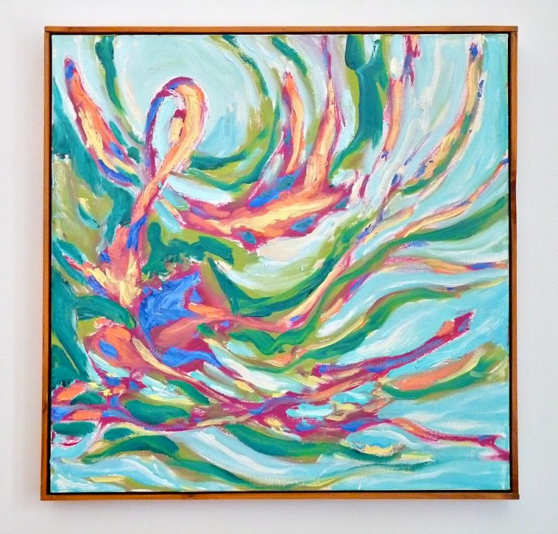 Turquoise Abstract Painting
