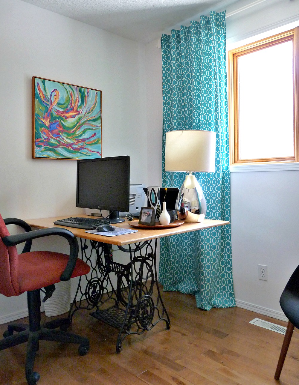 A Colorful Home Office in Progress