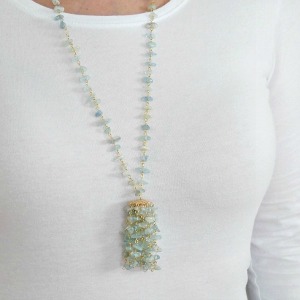 DIY Gemstone Tassel Necklace