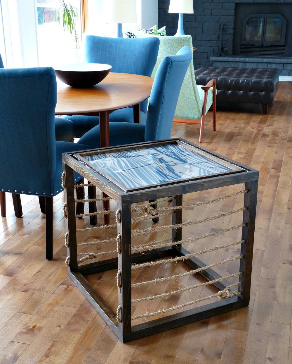 DIY Nautical Accent Table