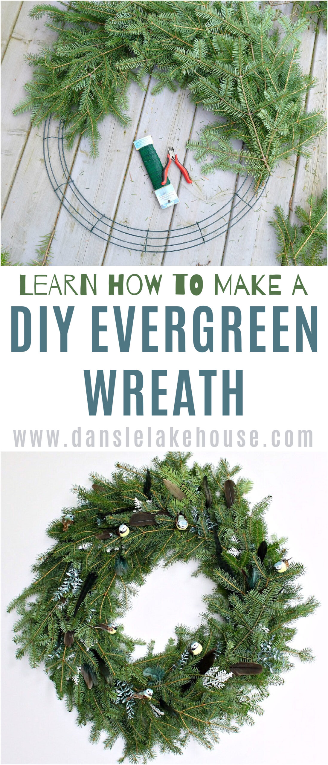 DIY Evergreen Wreath