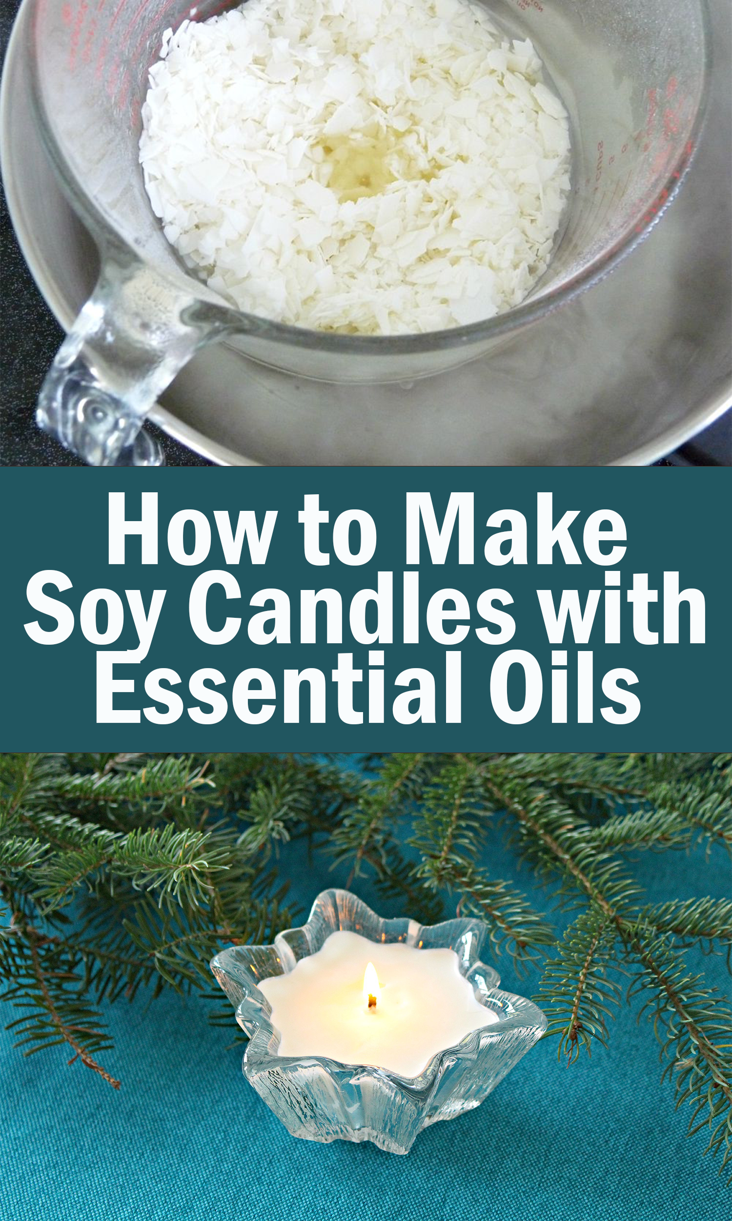 How to Make Soy Candles with Essential Oils | DIY Poured Soy Candle Tutorial