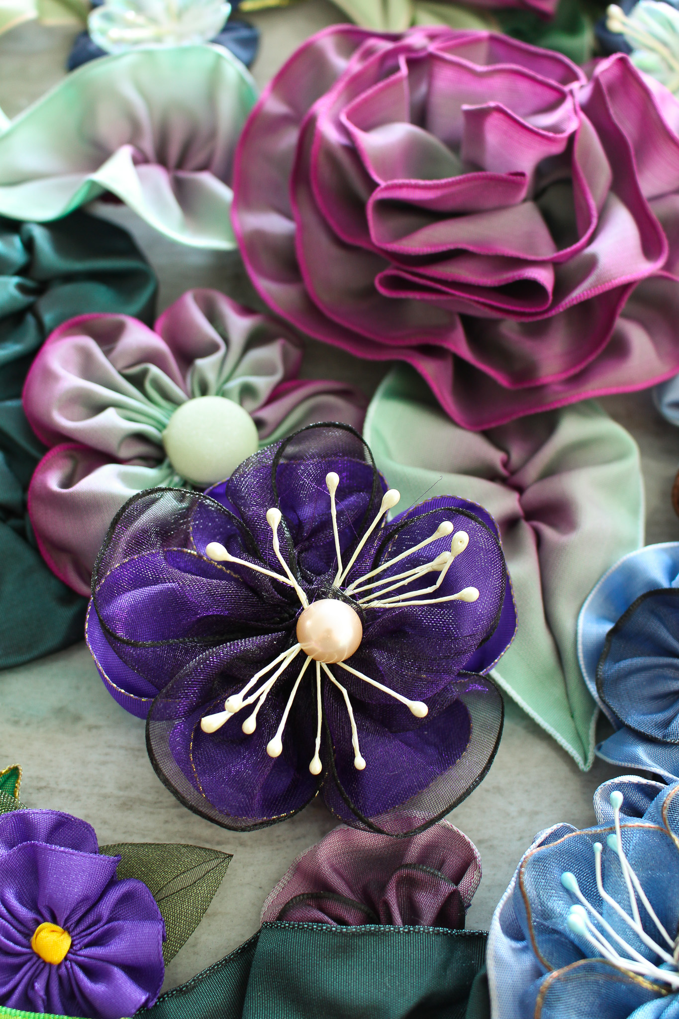 How to Make Ribbon Flowers for Wedding Bouquets