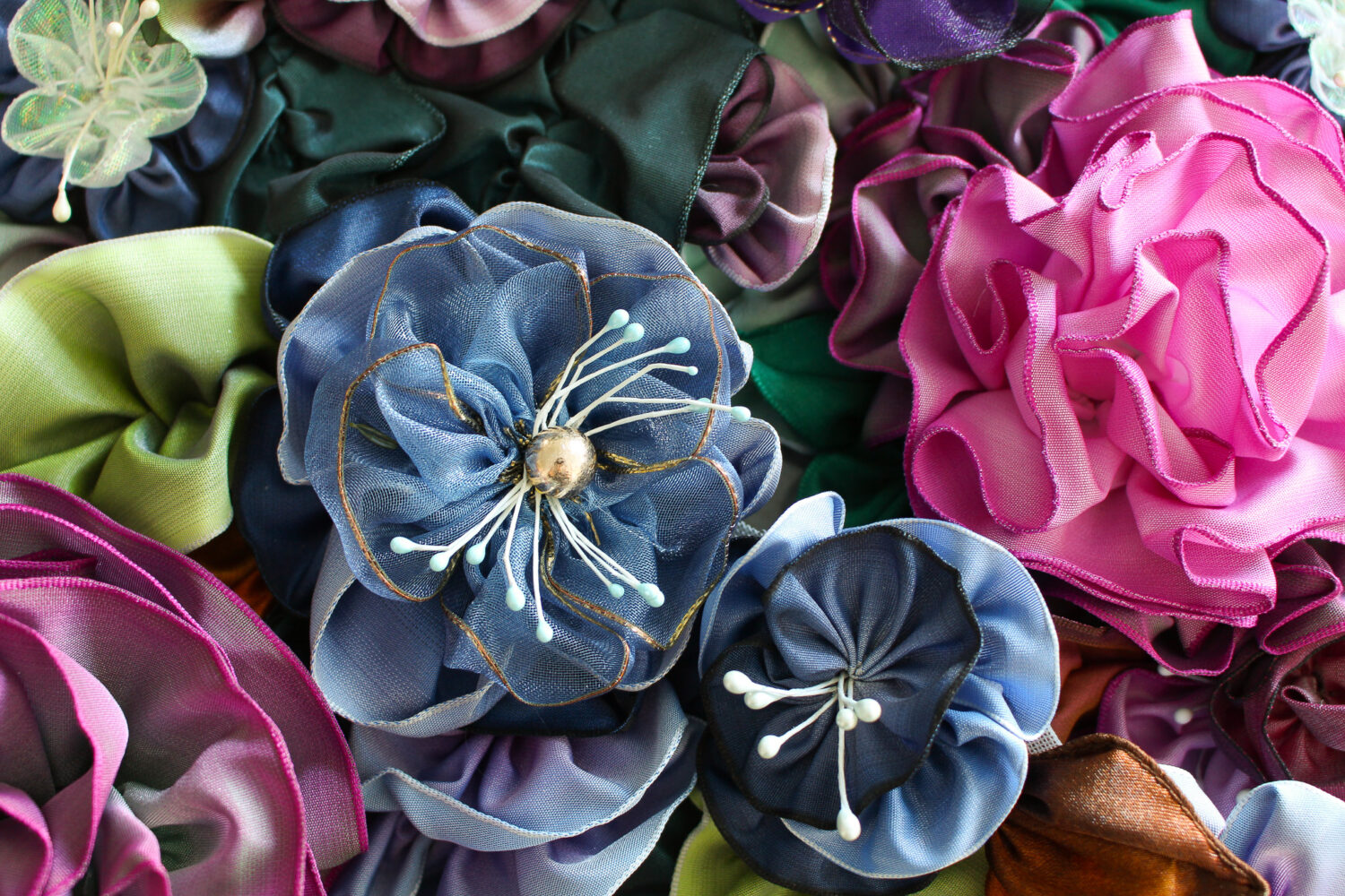Ribbon Flower Craft Ideas