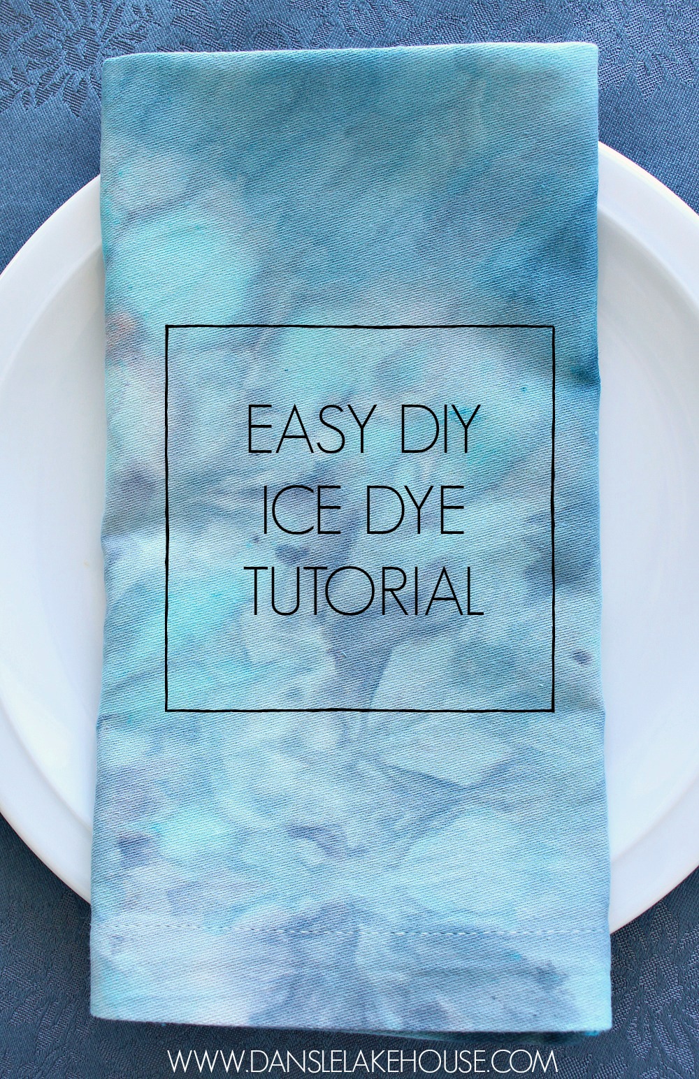 How to Ice Dye | Easy DIY Ice Dyed Napkins