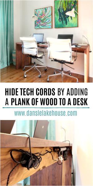 Solid Walnut DIY Waterfall Desk for Two | Dans le Lakehouse