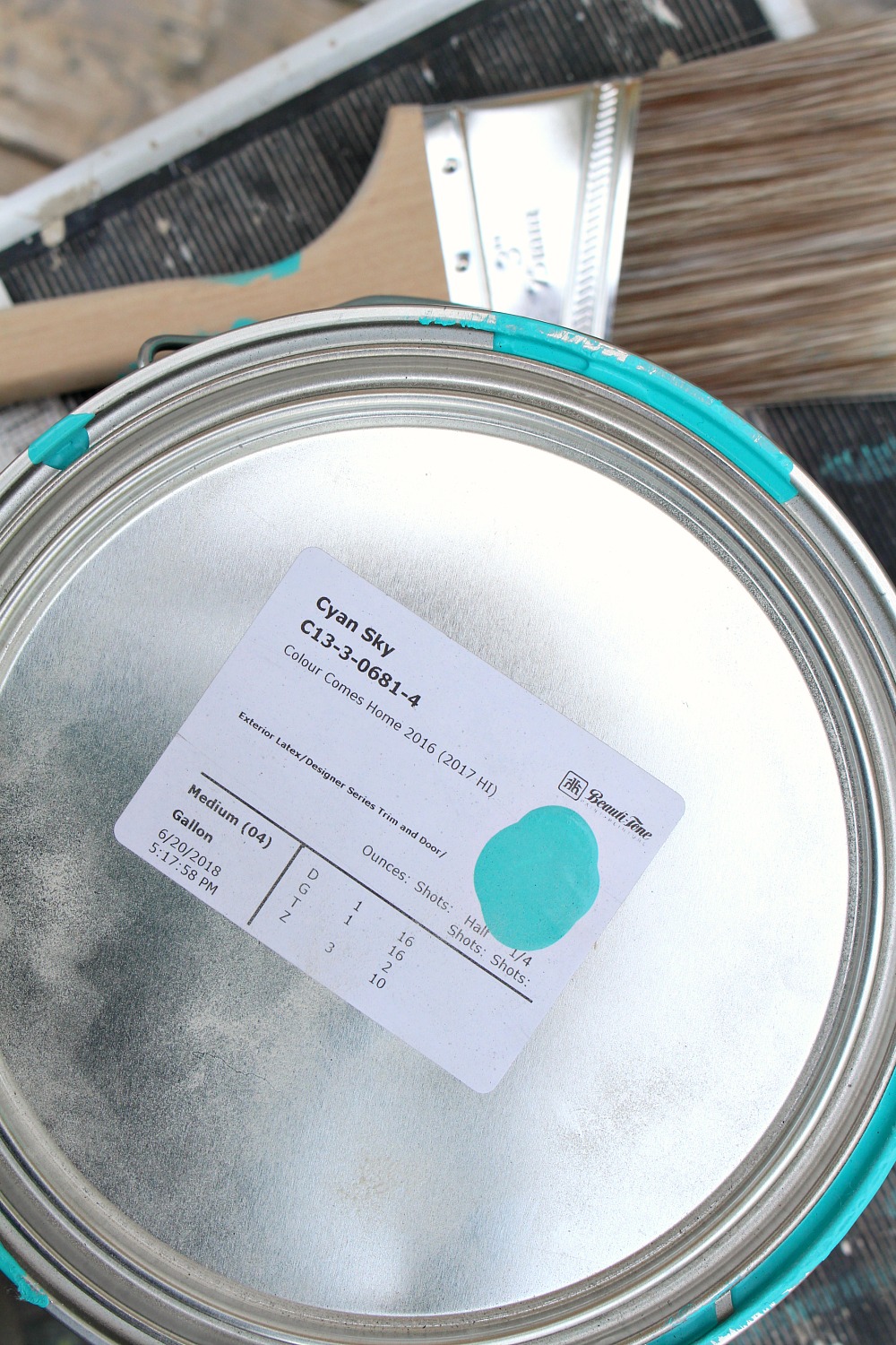 Cyan Sky Paint Color by Beauti-Tone