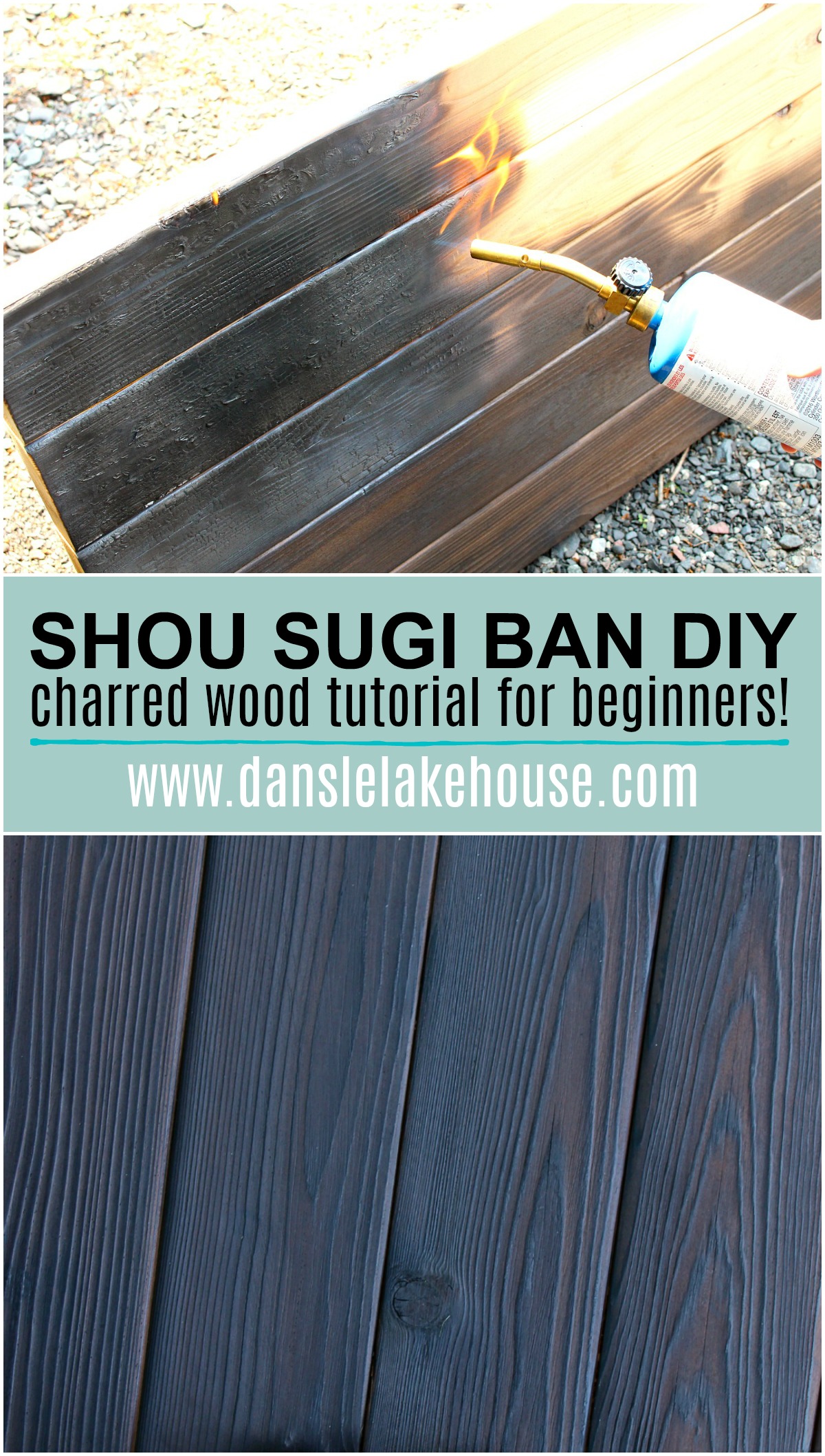 Shou Sugi Ban Japanese Wood Burning | DIY Charred Wood Tutorial