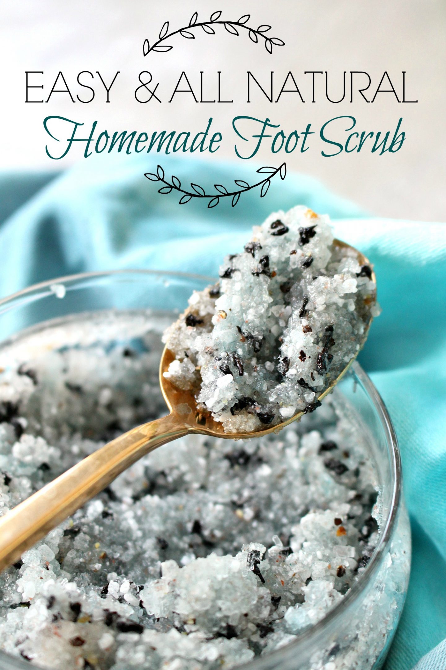 Easy & All Natural DIY Foot Scrub | Dans le Lakehouse