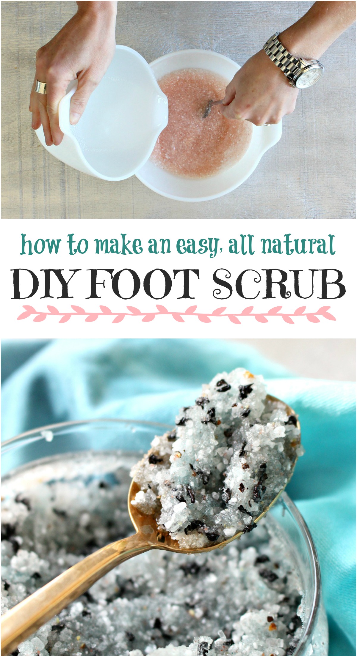 Easy & All Natural DIY Foot Scrub