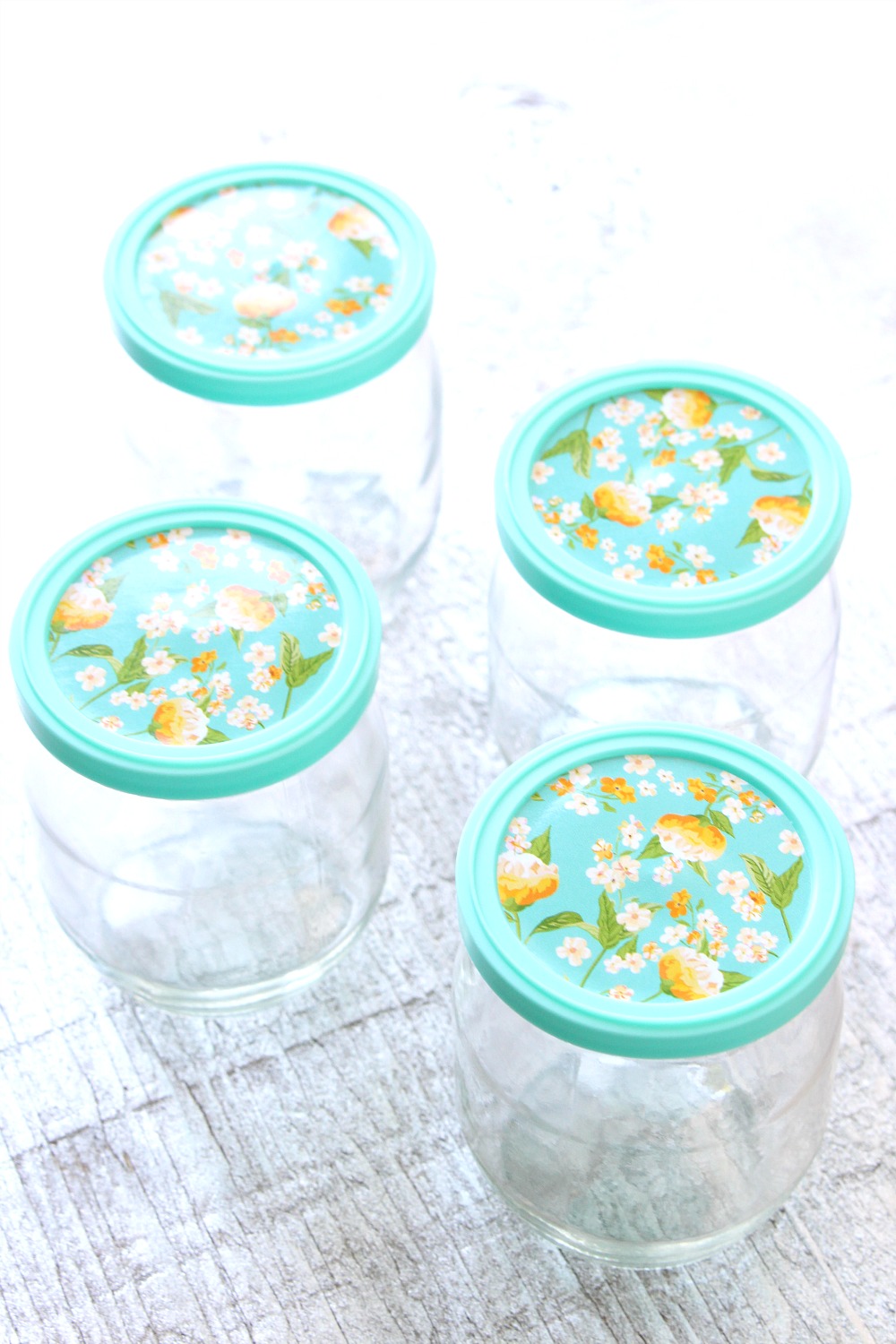 How to reuse glass yoghurt jars