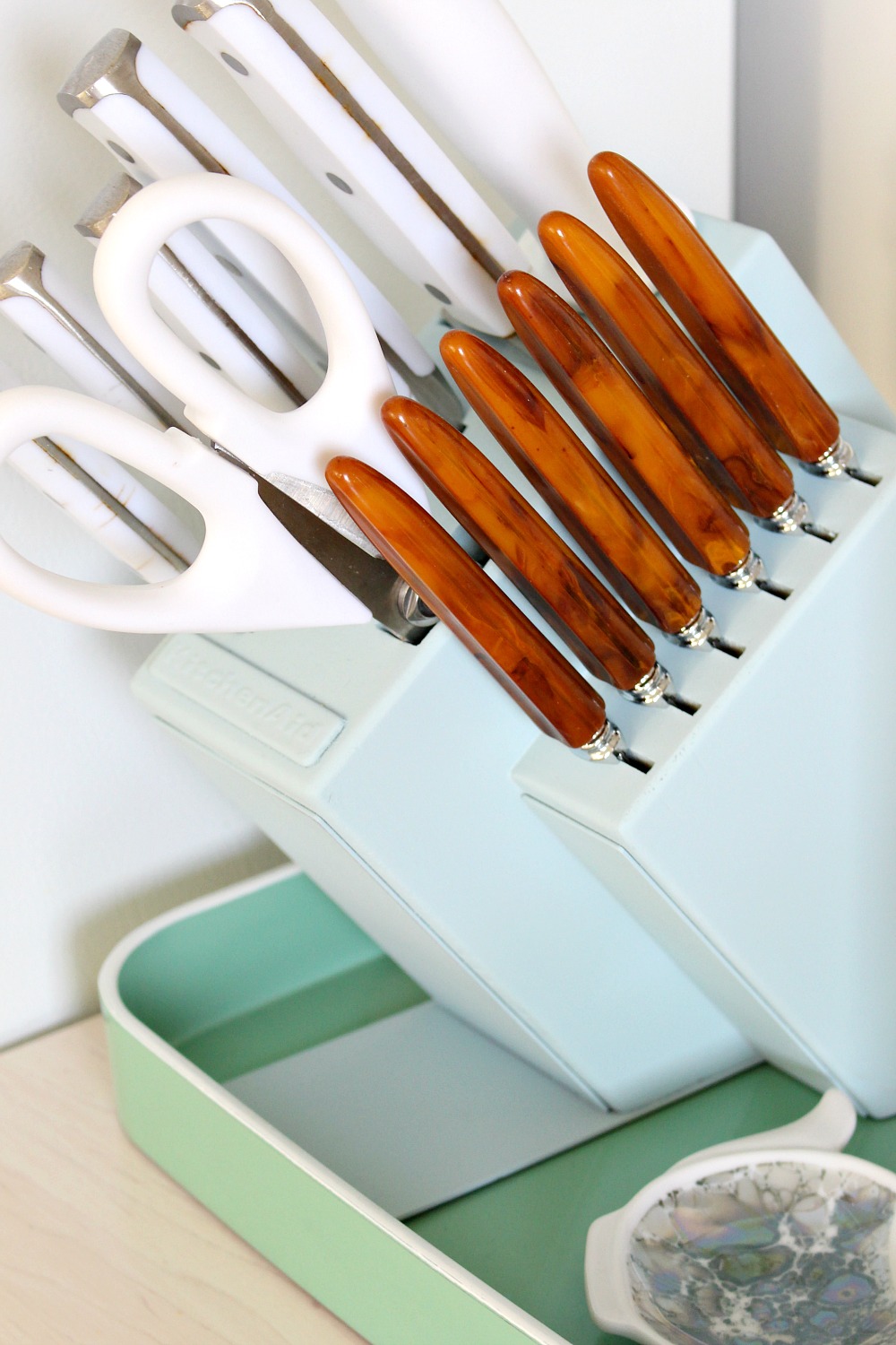 Painted Knife Block Idea