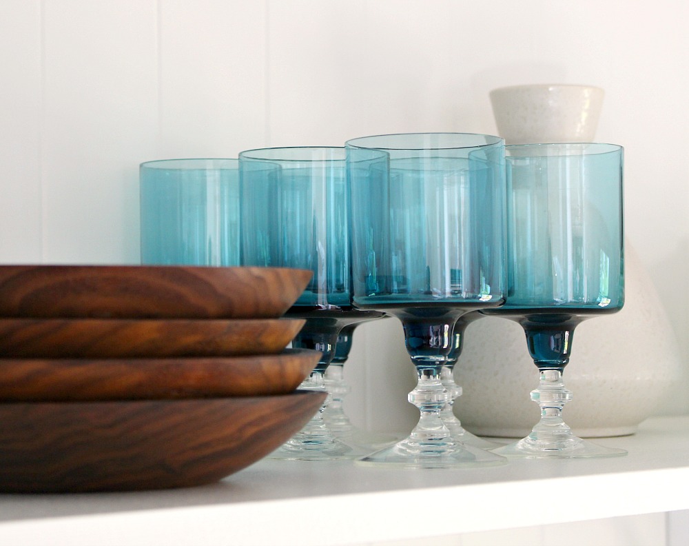 Vintage Teal Glasses