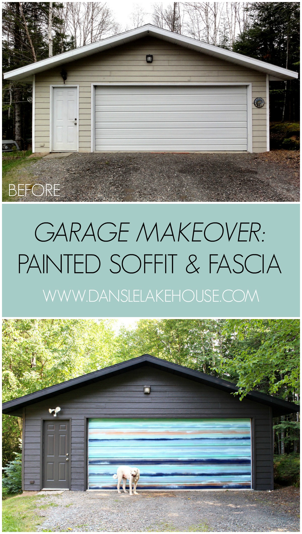 DIY painted soffit and fascia