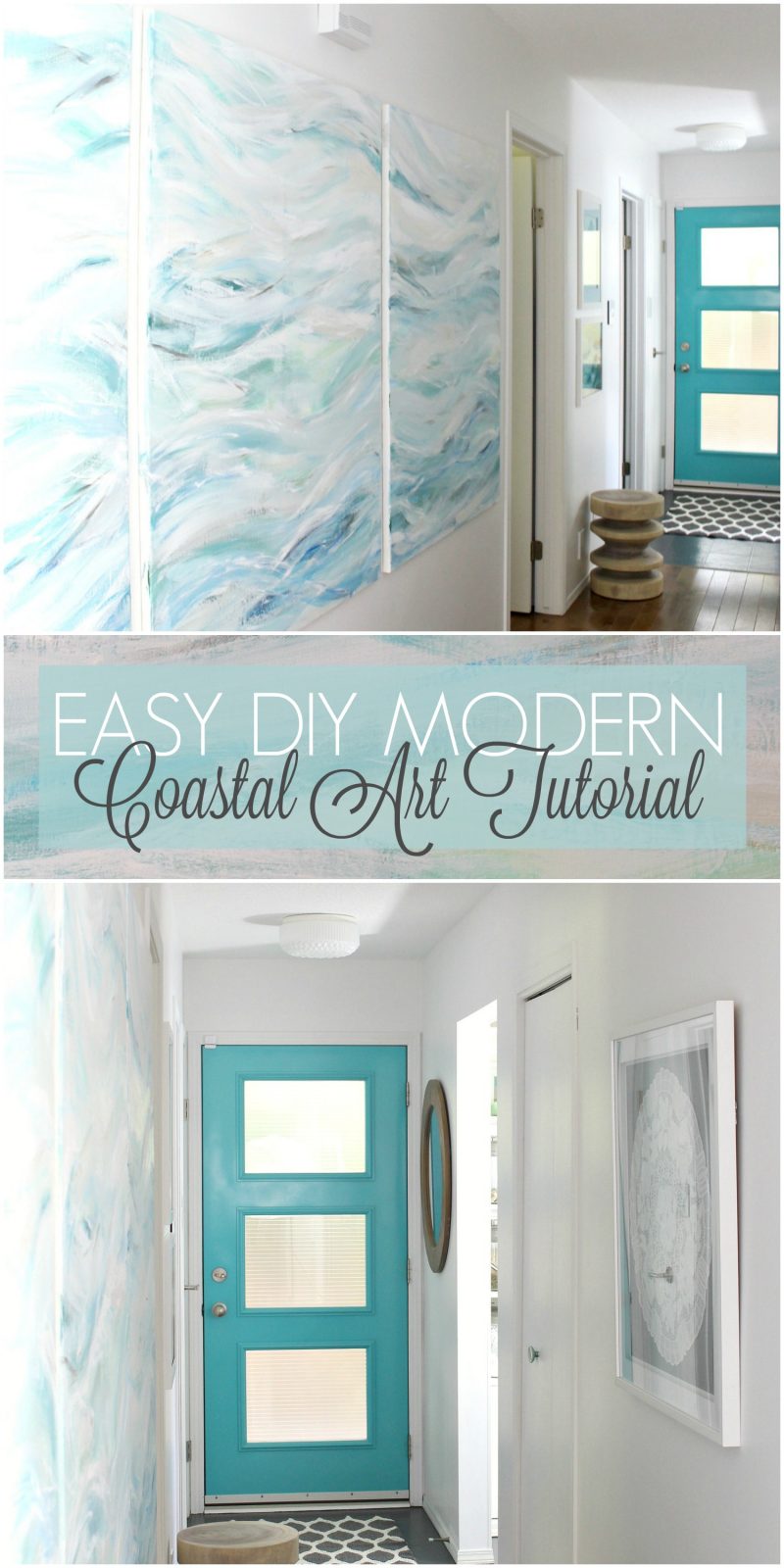 DIY Modern Coastal Art | Dans le Lakehouse