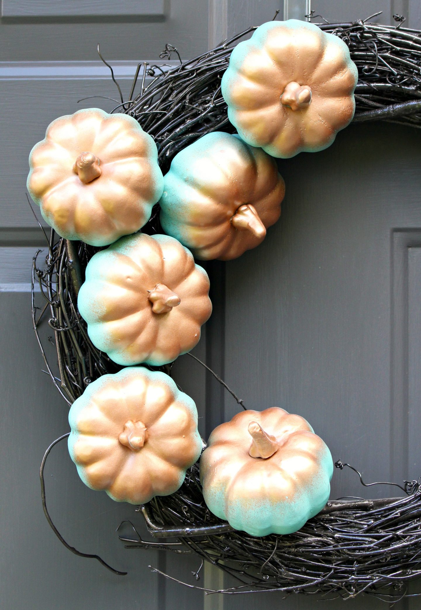 DIY Gradient Spray Paint Pumpkins