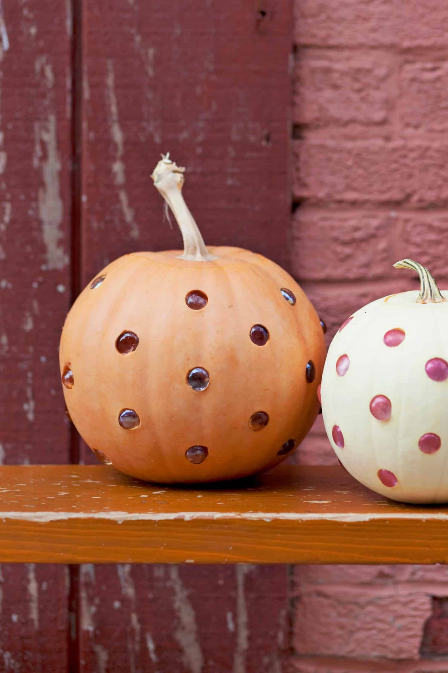 Glass bead pumpkins