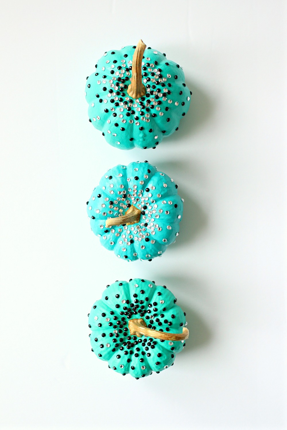 DIY Sequin Pumpkins
