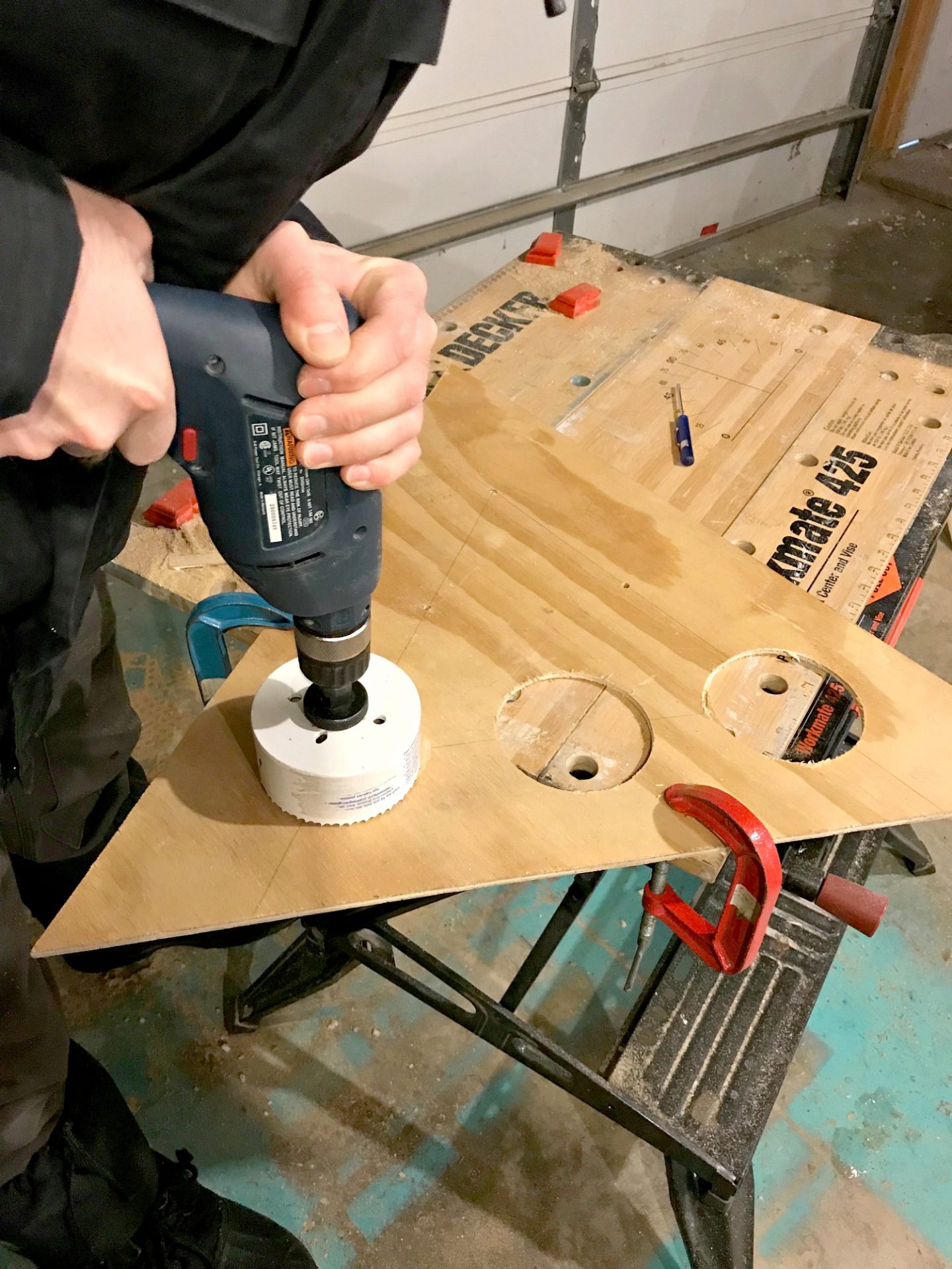 DIY Plywood Ornament Stand with Lights