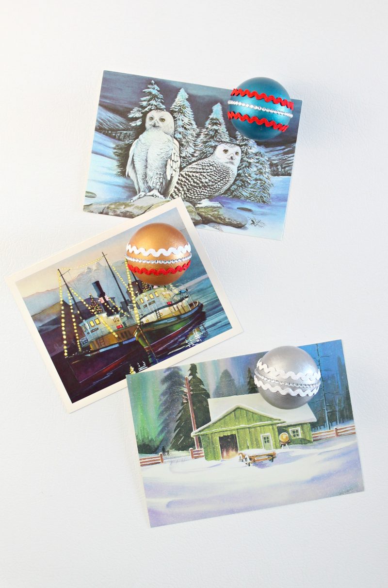 DIY Christmas Magnets Inspired by Vintage Ornaments