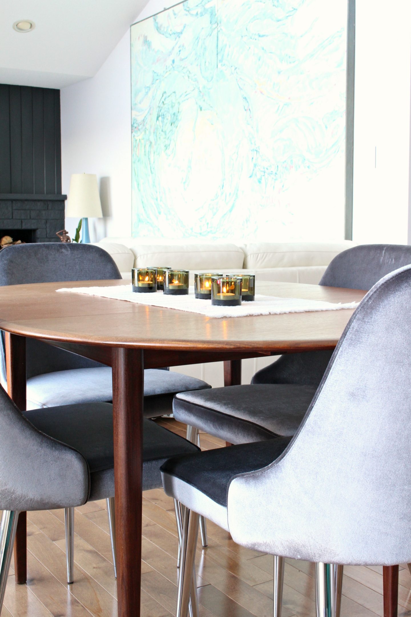 New Grey Velvet Dining Chairs + 10 Affordable Mid-Century Modern