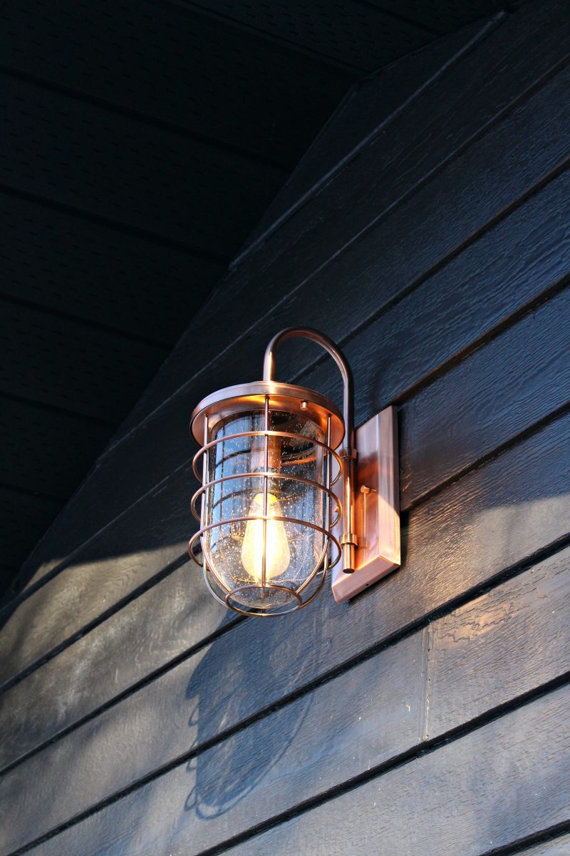 New Copper Outdoor Lights | Garage Makeover Before & After