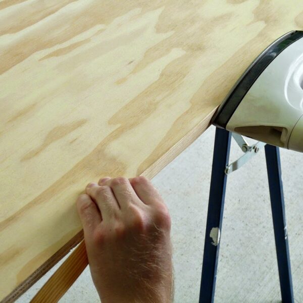 HOW TO AFFIX EDGE TAPE TO PLYWOOD