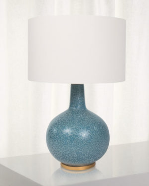 BLUE SPECKLED LAMP