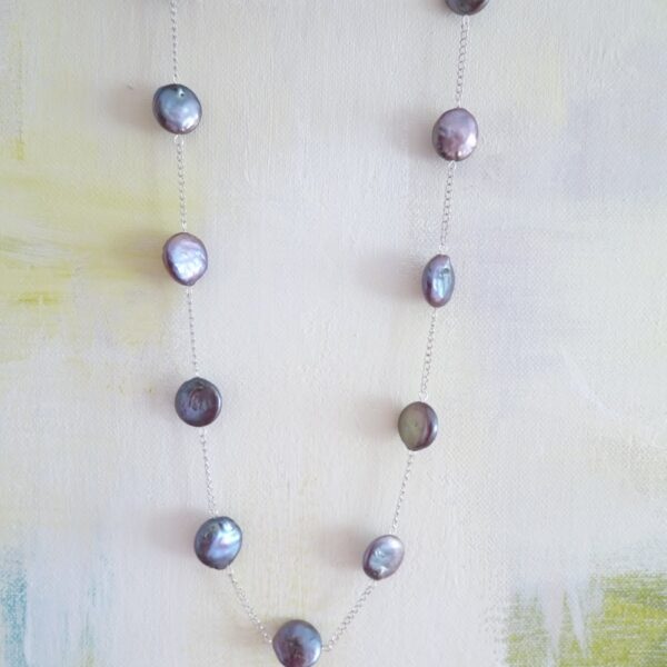 DIY COIN PEAL AND CHAIN NECKLACE