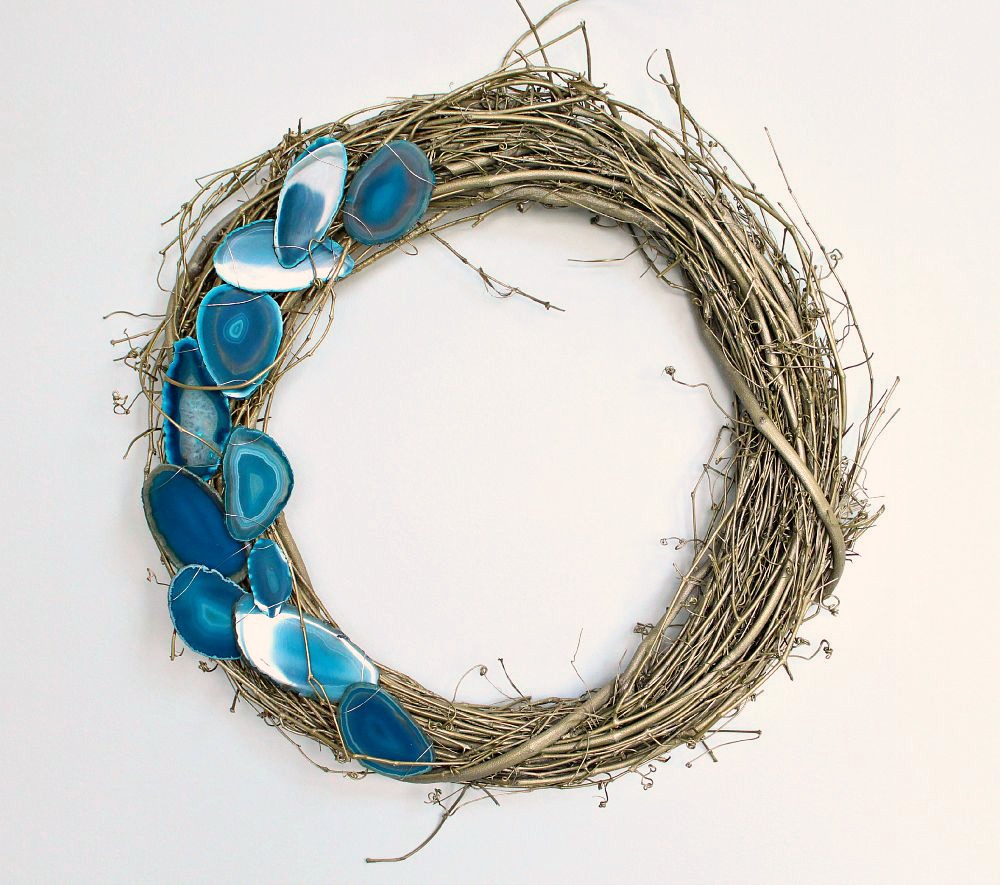 DIY AGATE SLICE WREATH TUTORIAL
