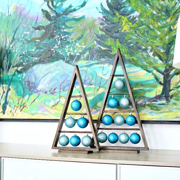 CRATE & BARREL KNOCK OFF A-FRAME ORNAMENT DISPLAY