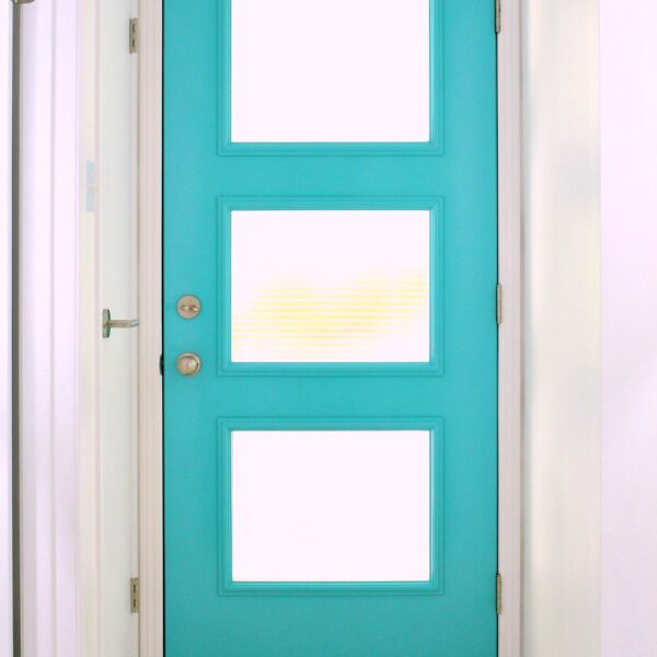 TURQUOISE FRONT DOOR