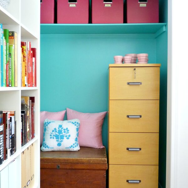 CLOSET TURNED INTO OFFICE NOOK