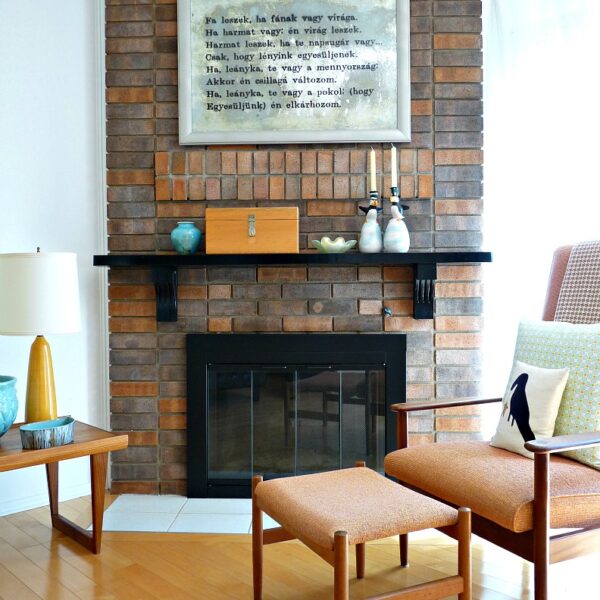 STENCILED MIRROR ART UPCYCLE