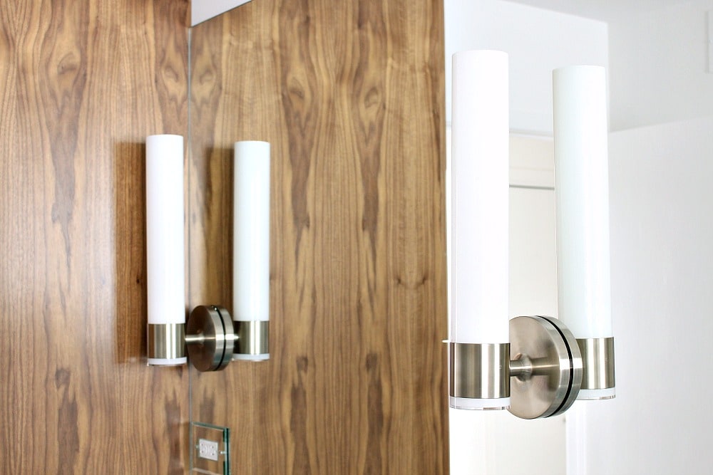HOW TO MOUNT SCONCES ON MIRROR