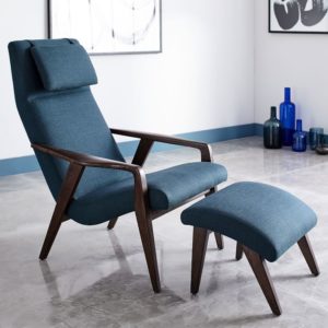 TEAL MCM STYLE CHAIR