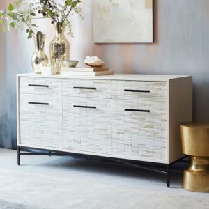 BEACHY WHITE TILED BUFFET
