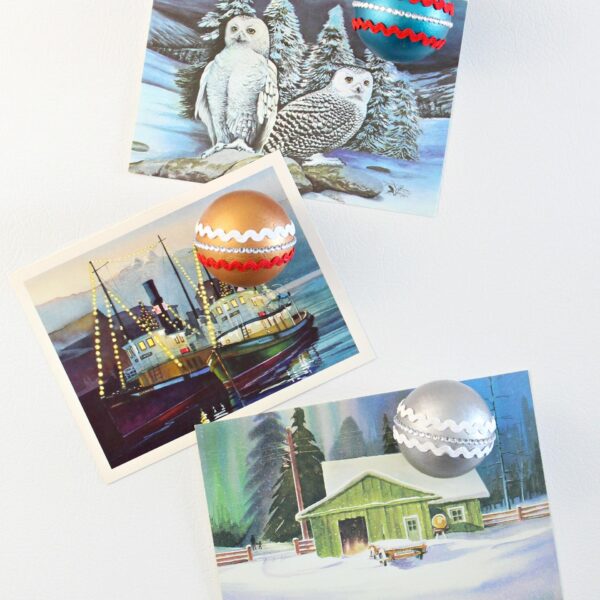 EASY VINTAGE ORNAMENT INSPIRED HOLIDAY MAGNETS DIY