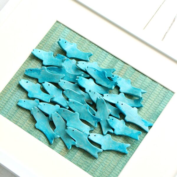DIY CLAY FISH SCULPTURAL ART