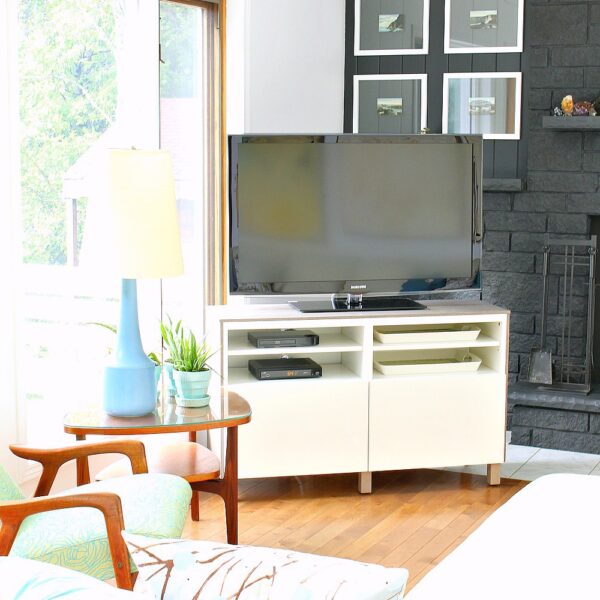 PLYWOOD TOPPED IKEA HACK BESTA