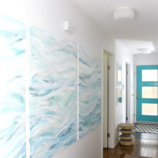 EASY ABSTRACT COASTAL ART TUTORIAL